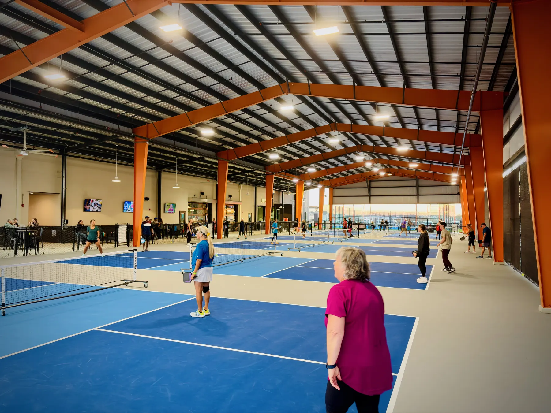 Inside The Courthouse: racquet, dining, and sports bar concept in New Braunfels, Texas